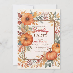 Herbstfarben Einladung