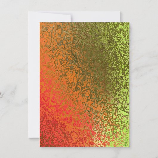 Herbstfarben Einladung (Rückseite)