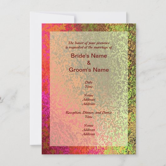 Herbstfarben Einladung (Vorderseite)