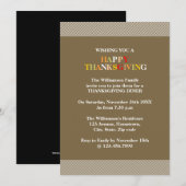 Herbstfarben Einladung (Vorne/Hinten)