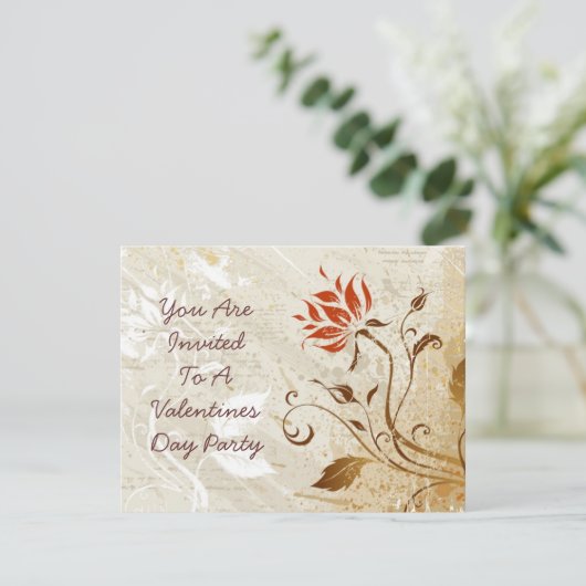 Herbstfarben Einladung (Stehend Vorderseite)