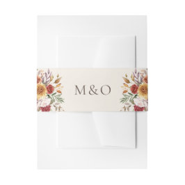 Herbstfarben Elfenbein Einladungsbanderole