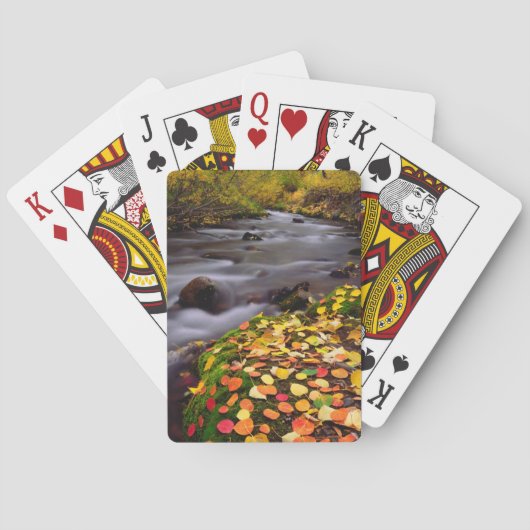Herbstfarben entlang der McGee Creek Spielkarten (Rückseite)