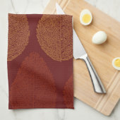 Herbstfarben erinnert küchentuch (Viertel Falte)