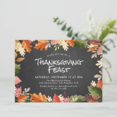 Herbstfarben Erntedank Einladung (Stehend Vorderseite)
