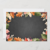 Herbstfarben Erntedank Einladung (Rückseite)