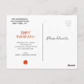 Herbstfarben Erntedank Foto Postkarte (Rückseite)