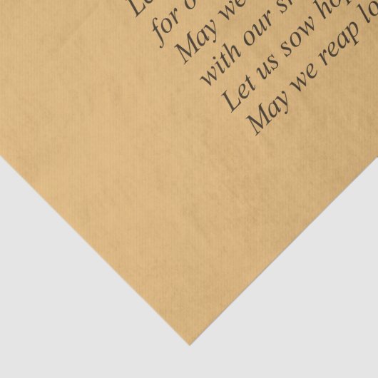 Herbstfarben Erntedank Gedicht Seidenpapier (Ausschnitt)