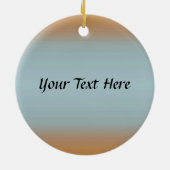 Herbstfarben Erntedank Männlich Türkei Schwanz ver Keramik Ornament (Hinten)