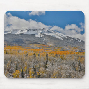 Herbstfarben Espen & Rocky Mountains, Colorado Mousepad