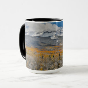 Herbstfarben Espen & Rocky Mountains, Colorado Tasse
