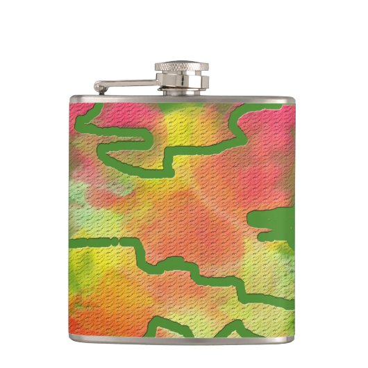 Herbstfarben Flachmann (Vorderseite)