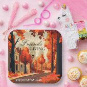 Herbstfarben Freundschaftliche Kunst Pappteller (Party)