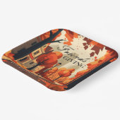 Herbstfarben Freundschaftliche Kunst Pappteller (Gewinkelt)