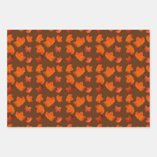 Herbstfarben für Herbst Geschenkpapier Set (Vorderseite 3)