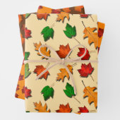 Herbstfarben für Herbst Geschenkpapier Set (Beispiel)