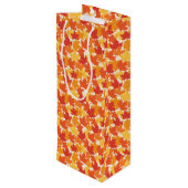 Herbstfarben für Herbst Geschenktüte Für Weinflaschen (Rückseite Schrägansicht)