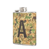 Herbstfarben für mit Monogramm Camouflage Flachmann (Links)