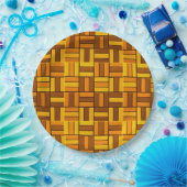 Herbstfarben, gekachelte Keramik Pappteller (Party)