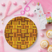 Herbstfarben, gekachelte Keramik Pappteller (Party)