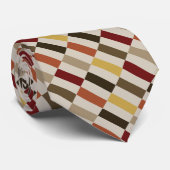 Herbstfarben Geometrische Blöcke Krawatte (Gerollt)