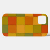 Herbstfarben gequiltes Patchwork-Pad-Gehäuse Case-Mate iPhone Hülle (Rückseite (Horizontal))