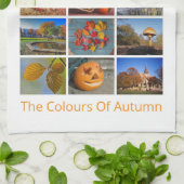 Herbstfarben Geschirrtuch (Gefaltet)