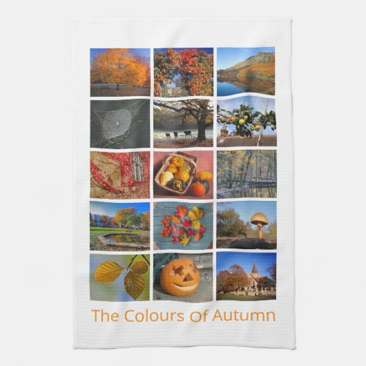 Herbstfarben Geschirrtuch (Vertikal)