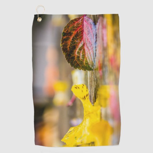 Herbstfarben Golfhandtuch (Vorderseite)