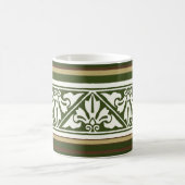 Herbstfarben Gothic Revival Leaf Border Kaffee Mu Kaffeetasse (Mittel)
