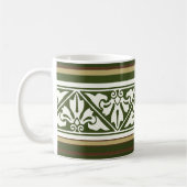 Herbstfarben Gothic Revival Leaf Border Kaffee Mu Kaffeetasse (Links)