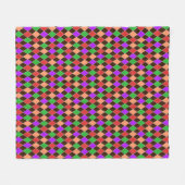 Herbstfarben Harlequin Fleecedecke (Vorderseite (Horizontal))