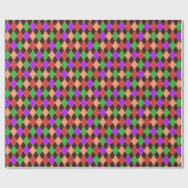 Herbstfarben Harlequin Geschenkpapier (Flach)