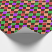 Herbstfarben Harlequin Geschenkpapier (Ecke)