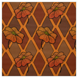 Herbstfarben Harlequin und Poppies Stoff