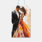 Herbstfarben Herbst Braut und Boden Geschenkanhänger (Vorderseite)