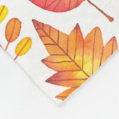 Herbstfarben-Herbstlaub nahtlos Fleecedecke (Ecke)