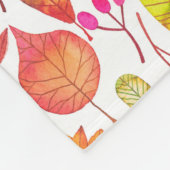 Herbstfarben-Herbstlaub nahtlos Fleecedecke (Ecke)