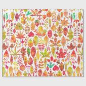 Herbstfarben-Herbstlaub nahtlos Geschenkpapier (Flach)