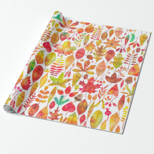 Herbstfarben-Herbstlaub nahtlos Geschenkpapier