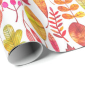 Herbstfarben-Herbstlaub nahtlos Geschenkpapier (Rolleneckpunkt)