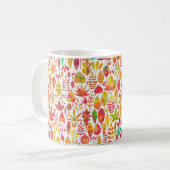 Herbstfarben-Herbstlaub nahtlos Kaffeetasse (Vorderseite Links)