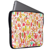 Herbstfarben-Herbstlaub nahtlos Laptopschutzhülle (Vorne Rechts)