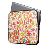Herbstfarben-Herbstlaub nahtlos Laptopschutzhülle (Vorderseite Links)