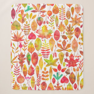 Herbstfarben-Herbstlaub nahtlos Sherpadecke
