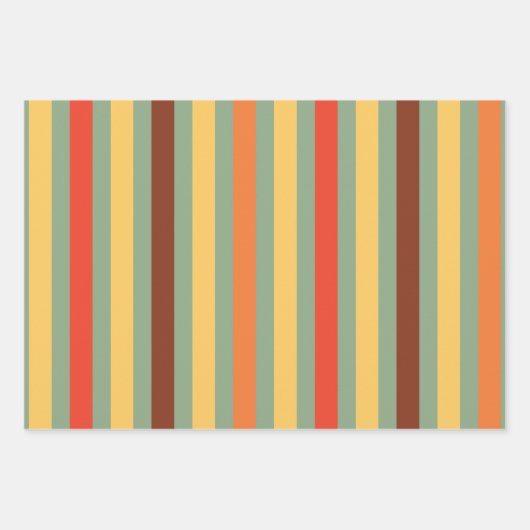 Herbstfarben Herbstleaves Wrapping Paper Set Geschenkpapier Set (Vorderseite 3)