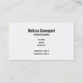 Herbstfarben Herbstverlässe Foto Visitenkarte (Rückseite)