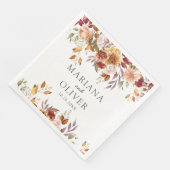 Herbstfarben-Hochzeit Serviette (Ecke)