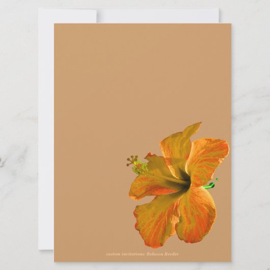 Herbstfarben Hochzeit: Zwei werden eins Einladung (Rückseite)