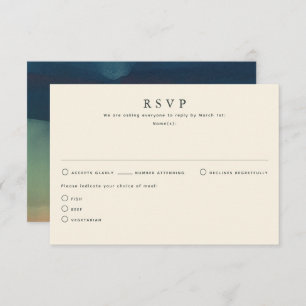 Herbstfarben Hochzeiten von RSVP-Karten RSVP Karte